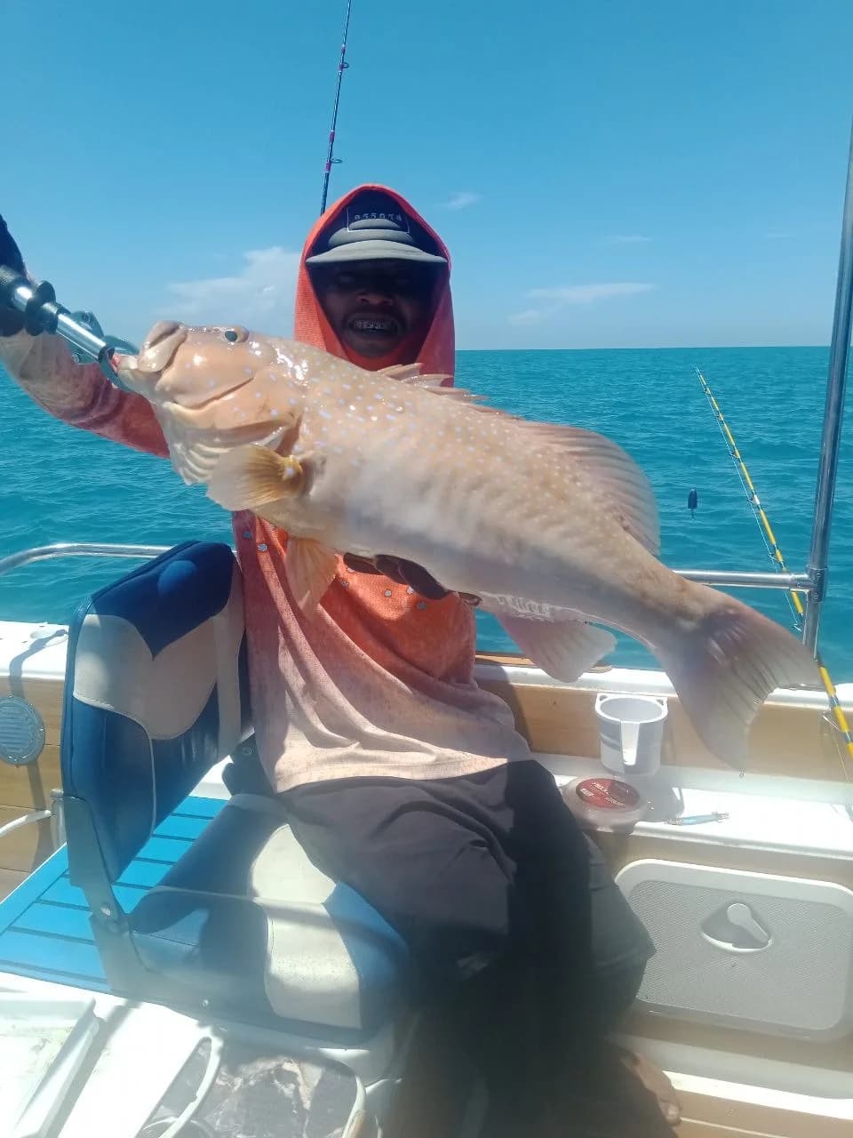 Captain Mr. Wut on the water